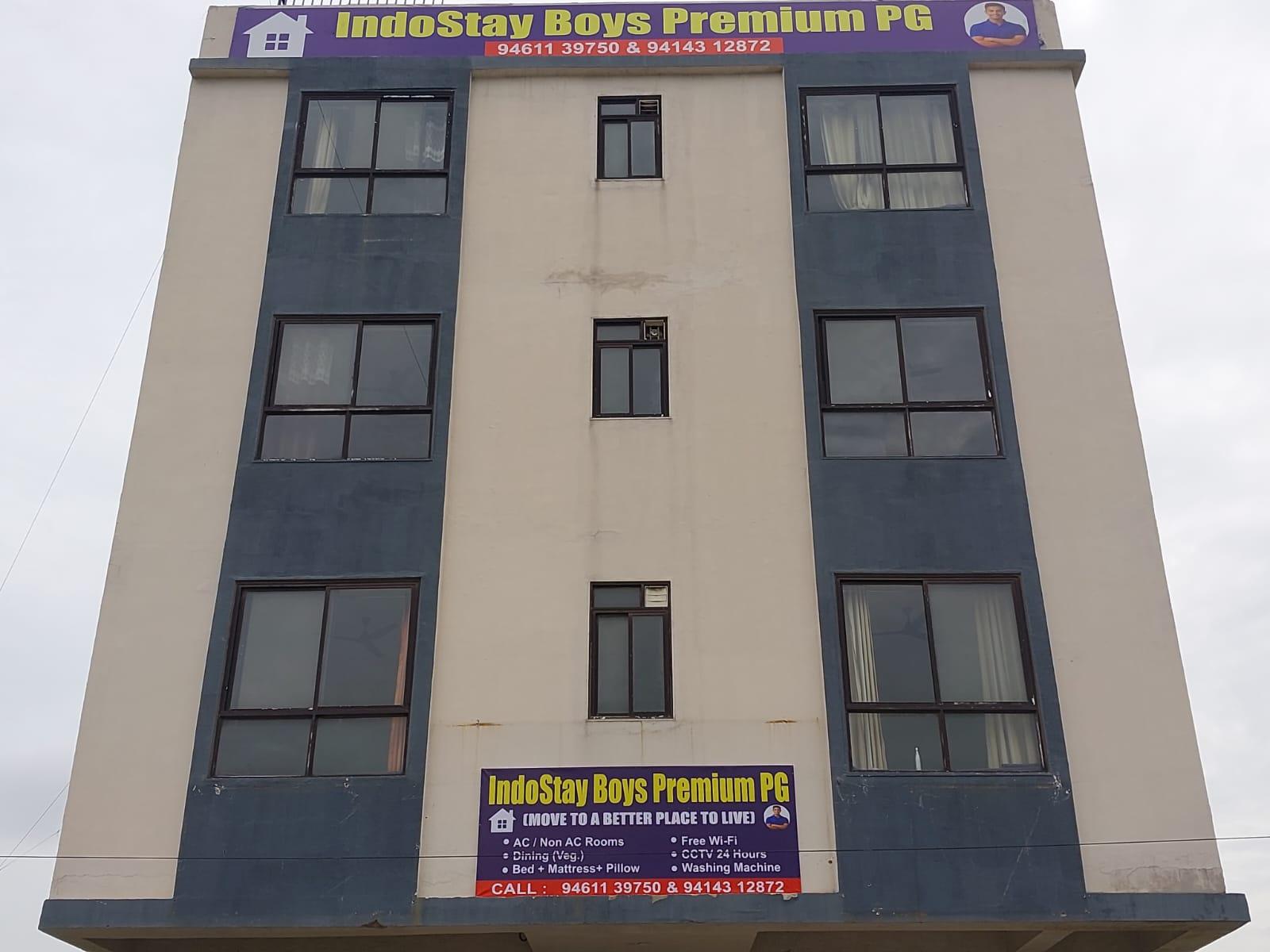 Indo Stay Premium Boys PG building on VIT College Road, Jagatpura